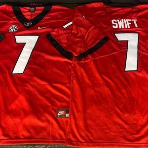 Nike GEORGIA BULLDOGS DeANDRE SWIFT Men's JERSEY Sz M,L,XL,2XL New EAGLES star!